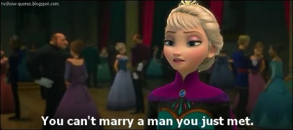 Oh Elsa, the world would be a better place if you could appear with your sagely advice in every fairy tale