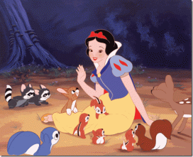 Wasted opportunity, Snow White. If Thakane was in your shoes, she'd have sent those squirrels as lookouts and sent the larger animals to take out the Queen